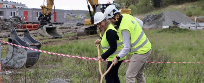 Första spadtaget för Skogslyckan - Trollängen Bostad