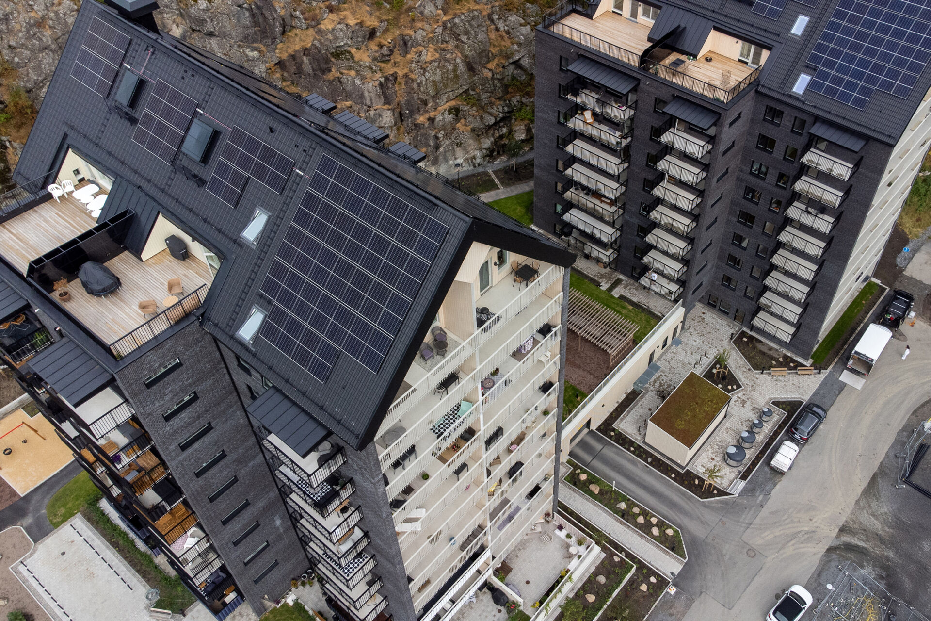 Koningsbakkae uppifrån - Trollängen Bostad